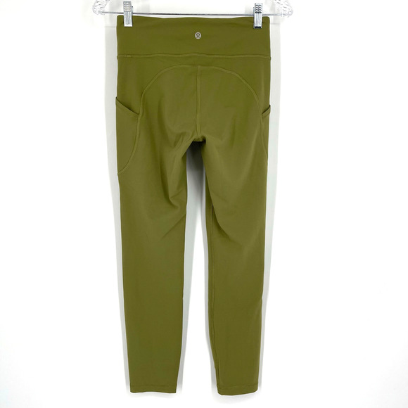 Lululemon Invigorate High Rise Tight 25" Bronze Green Size 4 - Picture 5 of 6